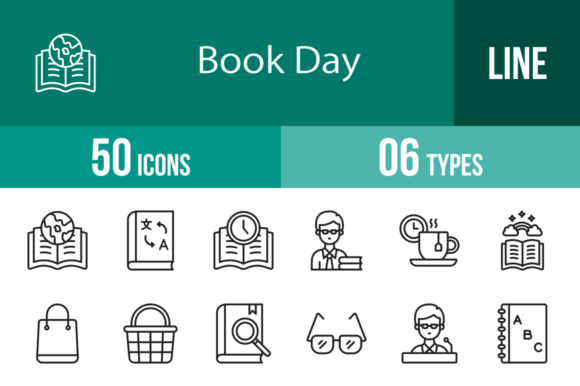 50 Book Day Line Icons: A Designer's Real-World Embroidery Review