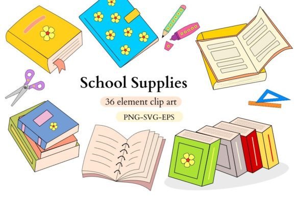Book Illustration and School Equipments Review