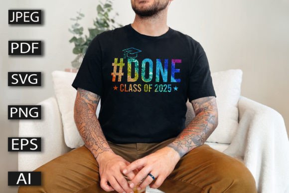 Class of 2025 Typography T Shirt Design: A Graphic Asset Review