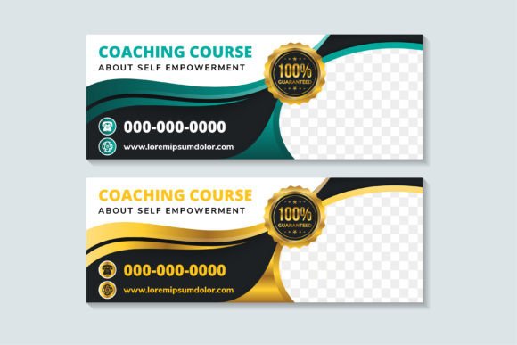 Coaching Course Horizontal Banner: A Review of Modern Graphics and Social Media Templates