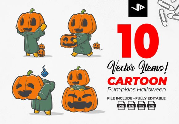 Cute Pumpkin Head Costume Graphics & Illustrations Review