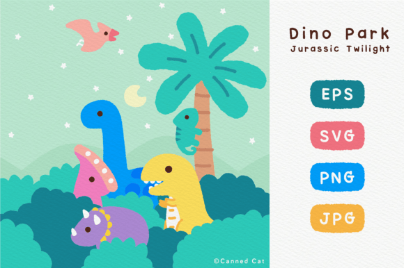 Dino Park Jurassic Twilight Graphics and Illustrations Review