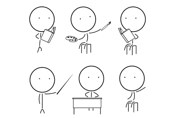 Education Icons for Real Embroidery Projects