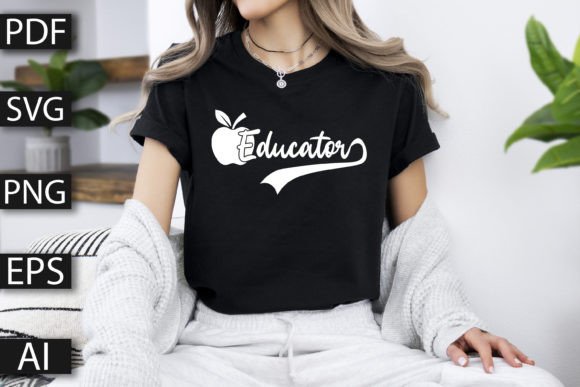 Educator SVG Design Graphics for T-Shirt Designs