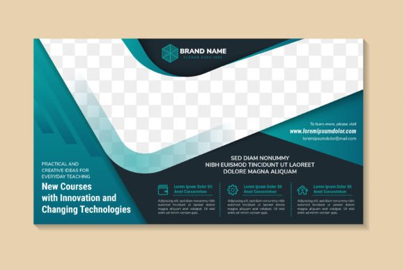 New Courses Horizontal Banner: Graphics & Print Templates Review
