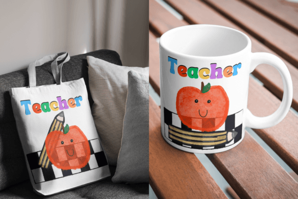 Retro Vintage Teacher Graphic for Graphics and T-Shirt Designs