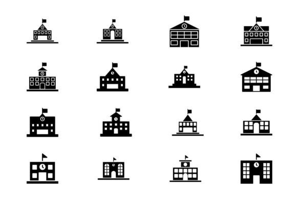 School Building Icon: A Fresh Graphics and Icons Review