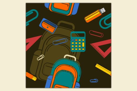 School Stuffs Dark Seamless Pattern: A Graphic Designer's Review