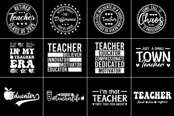 Teacher SVG Bundle Design: Essential Graphics for T-Shirt Designs