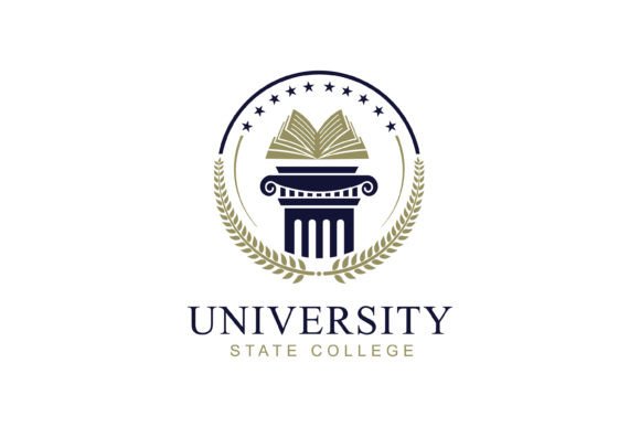 University Logo Badge Design Vector for Graphics and Logos